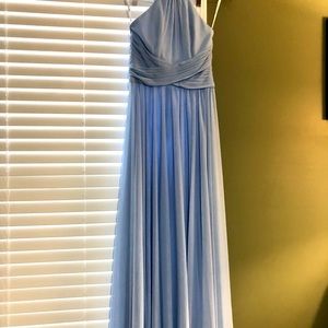 Bridesmaid dusty blue dress